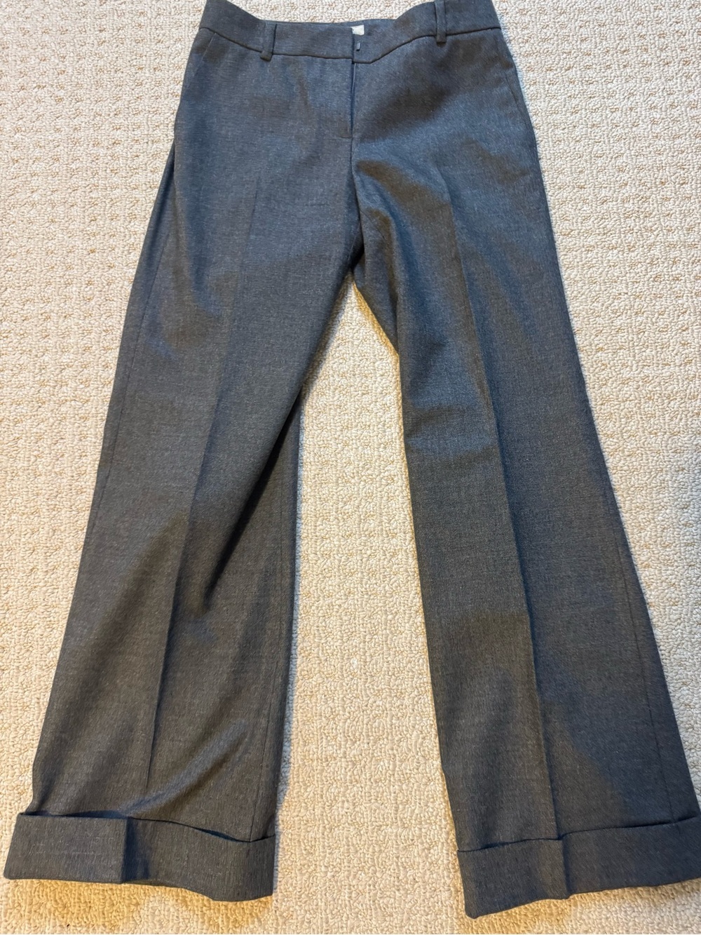 Burberry Gray Wool Blend Trousers